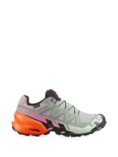 Salomon 스피드크로스 6 고어텍스 스톰 패널 스니커즈 In Green