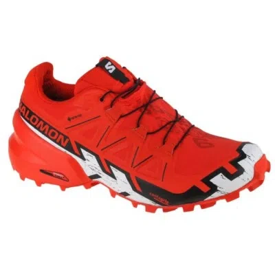 Pre-owned Salomon Speedcross 6 Gtx M 417390 Running Shoes Red