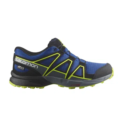 Pre-owned Salomon Speedcross Cswp Junior 'nautical Blue Acid Lime' | Kid's Size 7