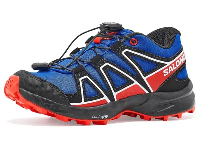 Salomon Speedcross (little Kid/big Kid) Kid's Shoes Surf The Web/fiery Red/black : 1 Little Kid M, Synthetic
