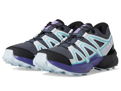Salomon Speedcross (little Kid/big Kid) Kids Shoes Turbulence/ballad Blue/liberty : 7 Big Kid M In Multi