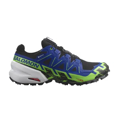 Pre-owned Salomon Spikecross 6 Gore-tex 'black Surf The Web' In Blue