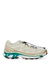Salomon Streamlined Beige And Off-white Sneakers With Quick-lace System In Multi