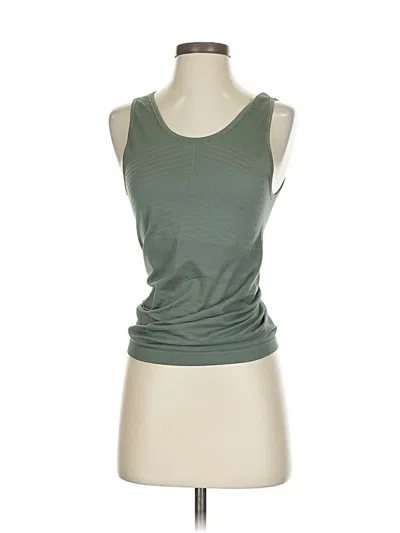 Pre-owned Salomon Tank Top Green Strapless Neckline Tops