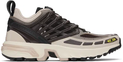 Salomon Taupe Acs Pro Sneakers In Black Coffee/oxford