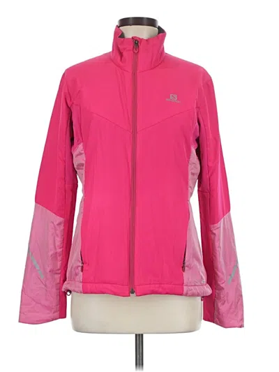 Pre-owned Salomon Track Jacket In Pink
