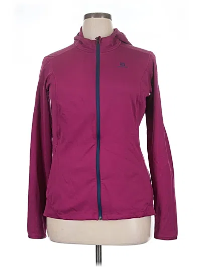 Pre-owned Salomon Track Jacket In Purple