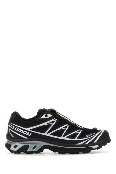 Salomon Two-tone Gore-texâ® And Fabric Xt-6 Sneakers In Black