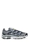 Salomon Two-tone Mesh And Fabric Xt-6 Sneakers In Gray