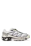 Salomon Two-tone Mesh And Fabric Xt-6 Sneakers In White