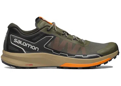 Pre-owned Salomon Ultra Raid Sneakers In Olive Night/peat/ponderosa Pine
