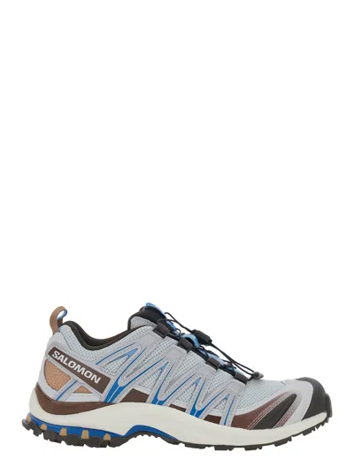 Salomon Unisex Trail Running Sneaker With Perforated Tech Fabric And Logo Patch In Blue