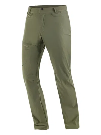 Salomon Wayfarer Zip-pocket Trousers In Green