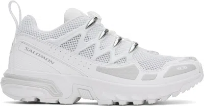Salomon White Acs + Og Sneakers In White / White / Ftw