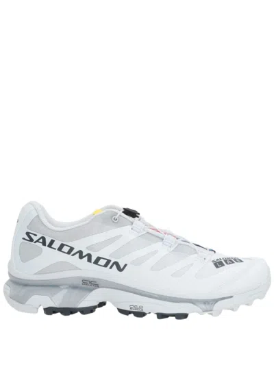 SALOMON SALOMON WHITE AND GREY XT4 SNEAKERS