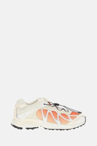 SALOMON WHITE LACE UP SNEAKERS