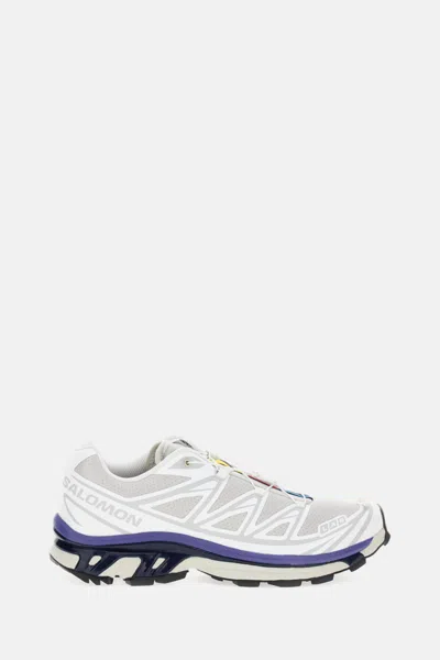 SALOMON WHITE LACE UP SNEAKERS