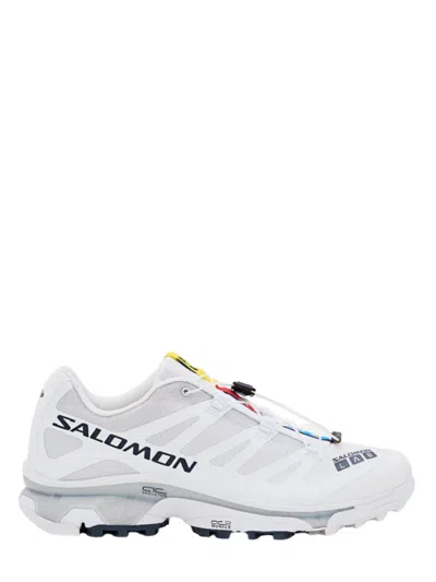 Salomon White Mesh Xt4 Og Sneakers