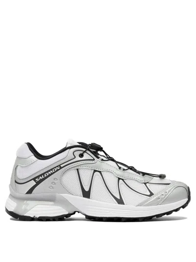 Salomon White Rubber Sneakers In Gray