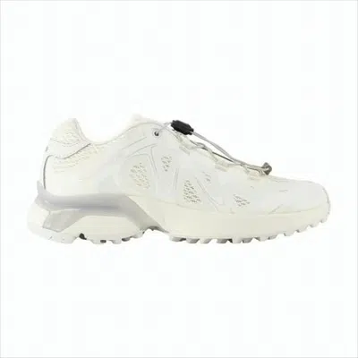 SALOMON WHITE SNEAKERS WITH BREATHABLE TEXTILE UPPER