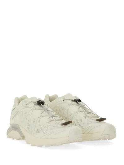 Salomon White Textile Sneaker In Neutral