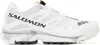 Salomon Mesh Breathable Sneaker Toe Reinforced In White / Ebony / Luna