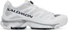 Salomon Two-tone Fabric Xt-4 Og Sneakers In White/ebony/lunar Ro
