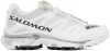 Salomon Two-tone Fabric Xt-4 Og Sneakers In White/ebony/lunar Ro