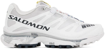 Salomon White Xt-4 Og Sneakers In Grey