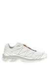 Salomon White Xt-6 Lace Up Sneakers In White
