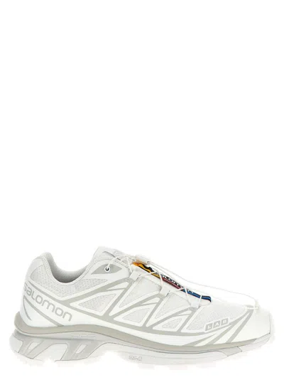 Salomon White Xt-6 Lace Up Sneakers