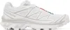 Salomon Mens White White Lunar Rock Xt-6 Quick-lace Mesh Low-top Trainers In White / White / Luna
