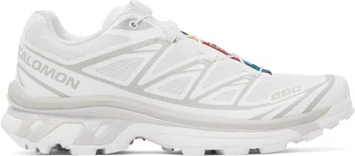 SALOMON WHITE XT-6 SNEAKERS