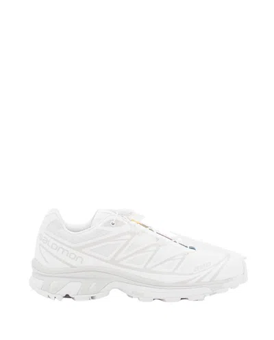 Salomon White Xt-6 Sneakers With Elastic Lacinglogo Accents