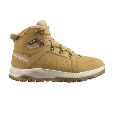 Pre-owned Salomon Wmns Outchill Thinsulate Cswp 'taffy Almond Milk' In Tan