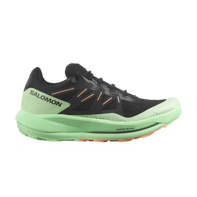 Pre-owned Salomon Wmns Pulsar Trail 'black Green Ash'