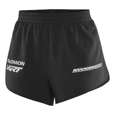 Salomon (wmns)  X L'art Speed Shorts 'deep Black' In Blue