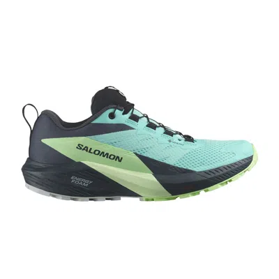 Pre-owned Salomon Wmns Sense Ride 5 Gore-tex 'blue Radiance India Ink'