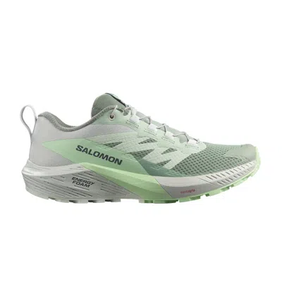 Pre-owned Salomon Wmns Sense Ride 5 'lily Pad Metal' In Green
