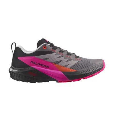 Pre-owned Salomon Wmns Sense Ride 5 'plum Kitten Pink Glow' In Purple