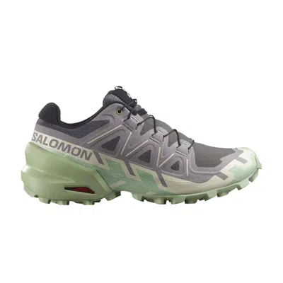 Pre-owned Salomon Wmns Speedcross 6 'castlerock Smoke Green' | Grey | Women's Size 8 In Gray