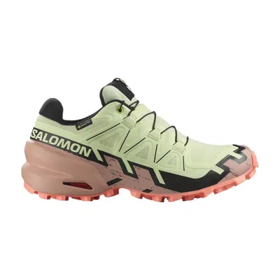 Pre-owned Salomon Wmns Speedcross 6 Gore-tex 'lime Cream Mahogany Rose' | Green | Women's Size 6.5