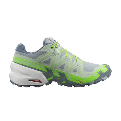 Pre-owned Salomon Wmns Speedcross 6 'quarry Green Gecko' In Grey