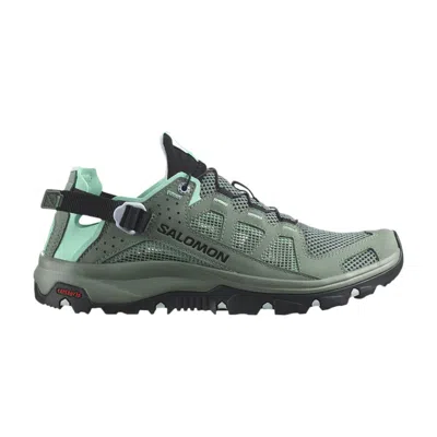 Pre-owned Salomon Wmns Techamphibian 5 'laurel Wreath' In Green