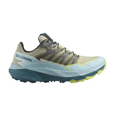 Pre-owned Salomon Wmns Thundercross 'alfalfa Tanager Turquoise' In Cream