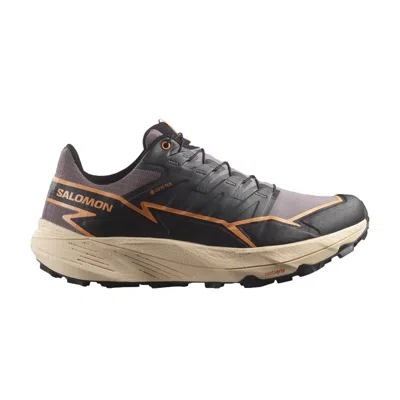Pre-owned Salomon Wmns Thundercross Gore-tex 'shark Black Papaya' | Grey | Women's Size 7 In Gray
