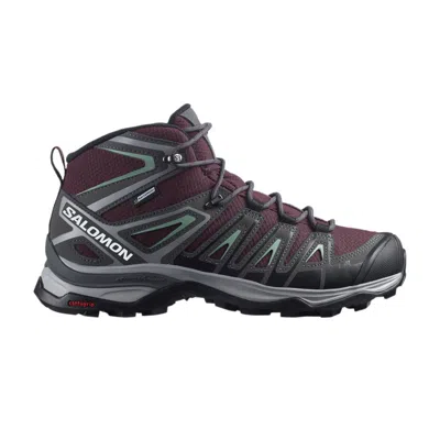 Pre-owned Salomon Wmns X Ultra Pioneer Mid Cswp 'wine Tasting Granite Green' | Purple | Women's Size 8