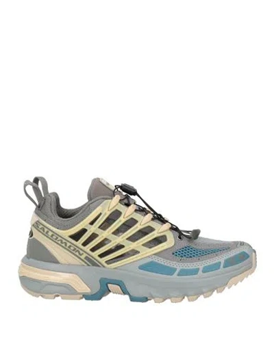 Salomon Woman Sneakers Azure Size 5 Textile Fibers, Synthetic Material In Blue