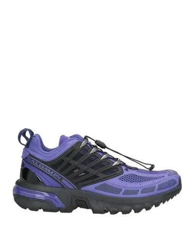 Salomon Woman Sneakers Purple Size 6.5 Textile Fibers, Synthetisches Material In Multi