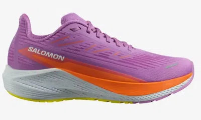 Salomon Women's Aero Blaze 2 Running Shoes In Iris Orchid/ Dragon Fire/sulphur Spring In Multi